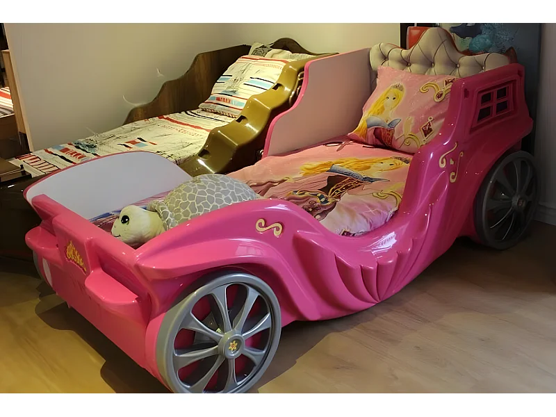 Kinderbett Kinderzimmer Bett Holz Prinzessin Mädchen Bett (1, 1-tlg)