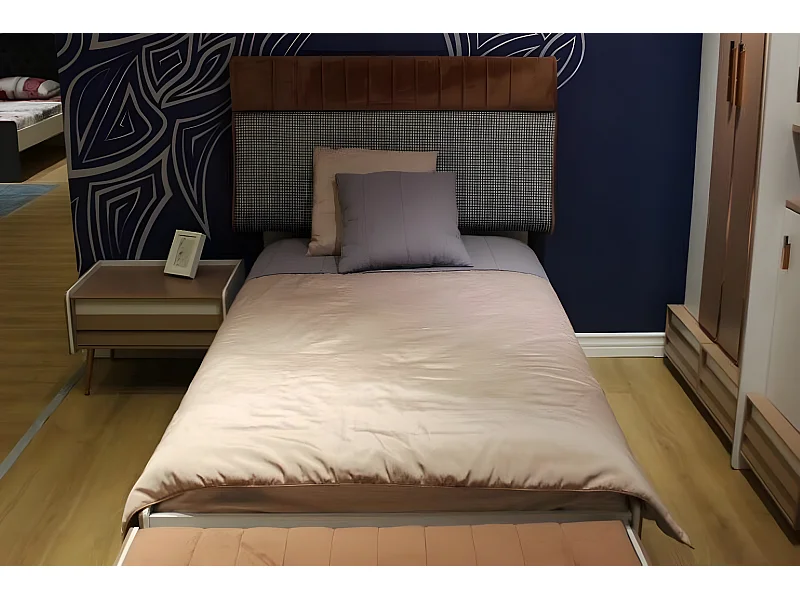 Kinderzimmer Set Jugendzimmer Bett Nachttisch Modern Set Bett (2-tlg)