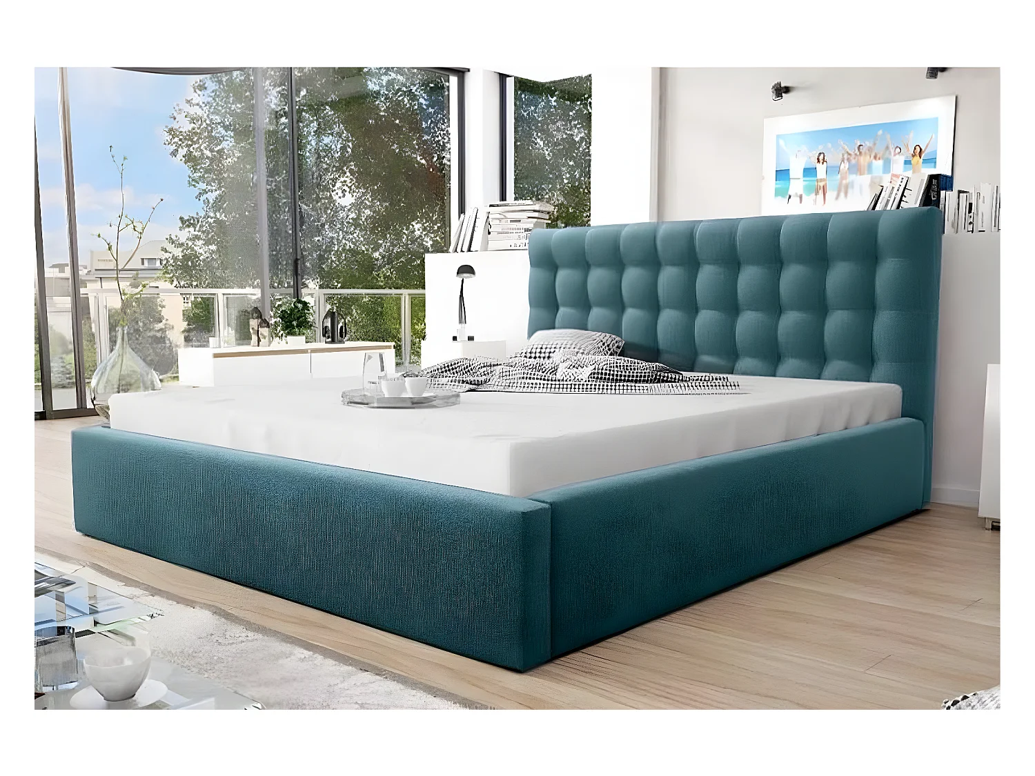 King Size Bett Chesterfield Betten modernes Doppelbett (1-tlg., Bett)