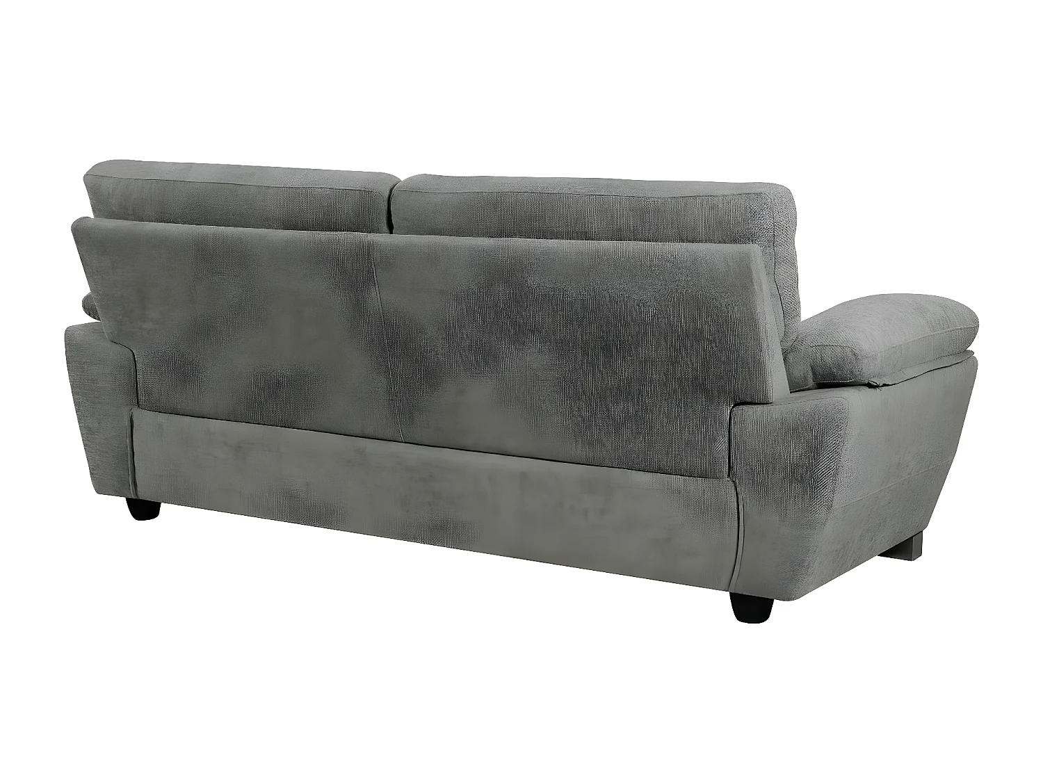 Bank bankstel stoffen meubel "Dallas" - 210 X 88 X 90 cm - 3 zits - Grijs