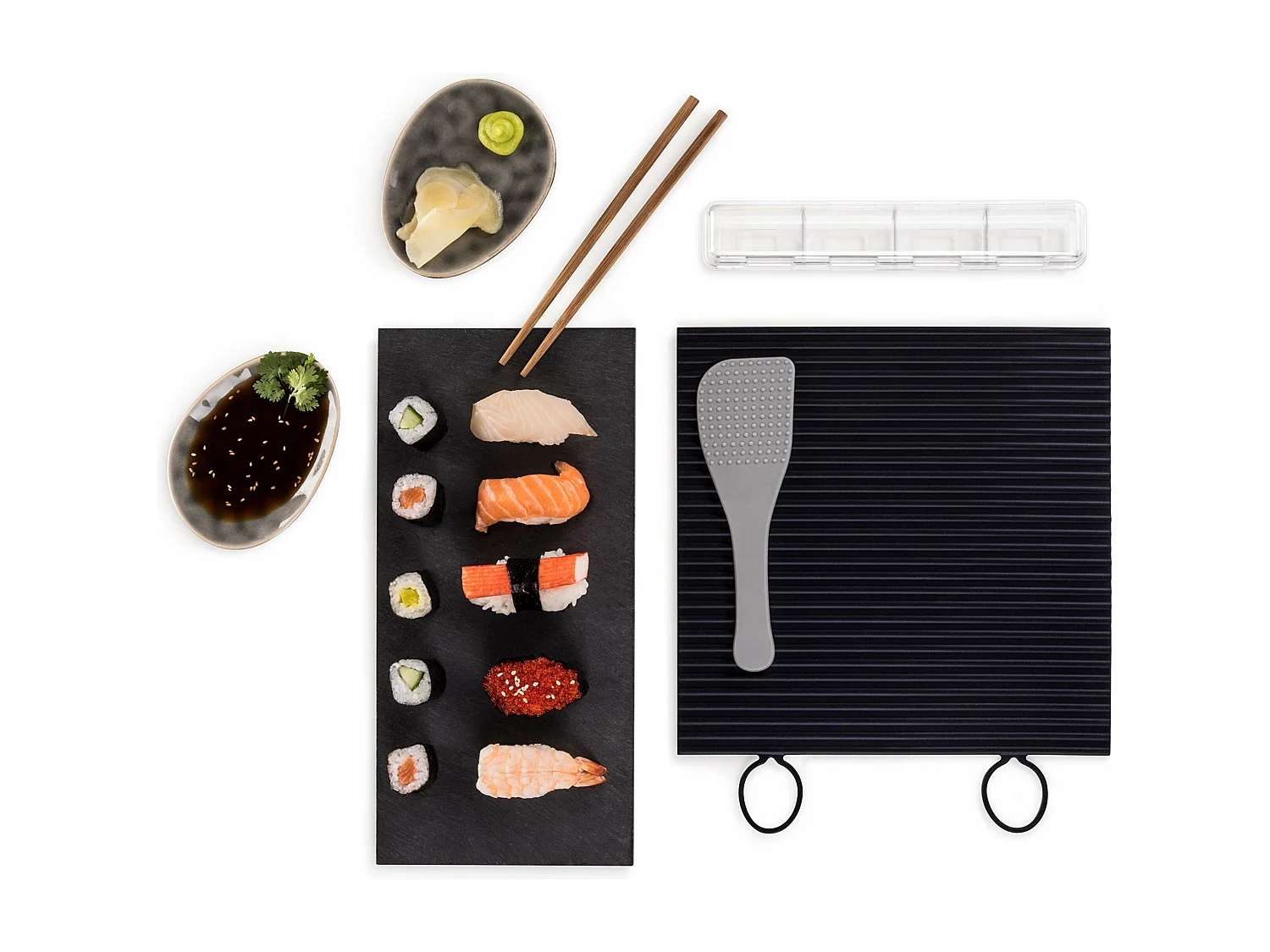 Blumtal Sushi Set Spülmaschinenfeste Sushimatte -