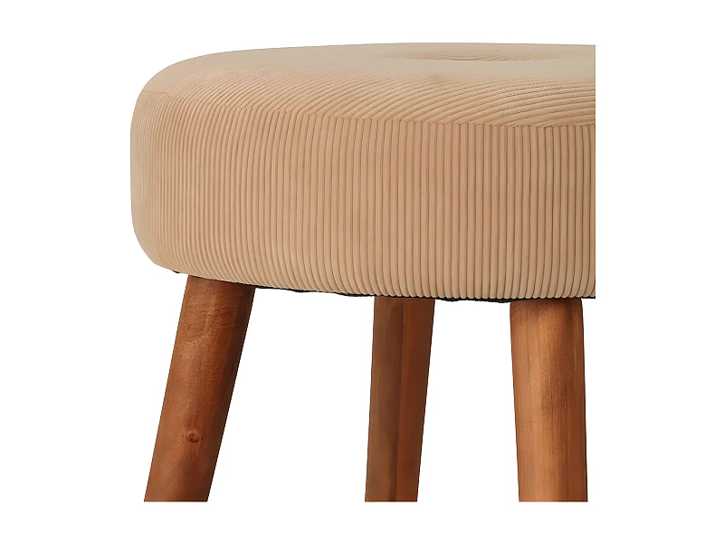 Home&Styling Hocker Ø35x45 cm Beige