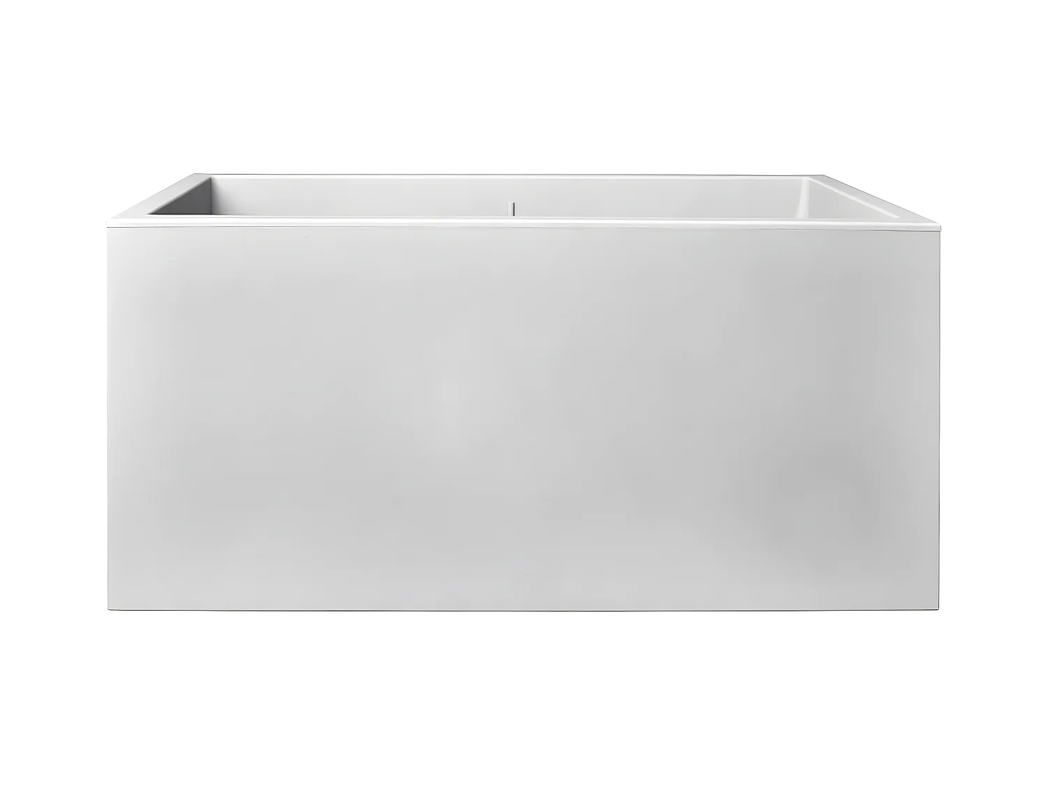 Jardinière rectangle en plastique 80 x 40 cm Elho Vivo gris ciment