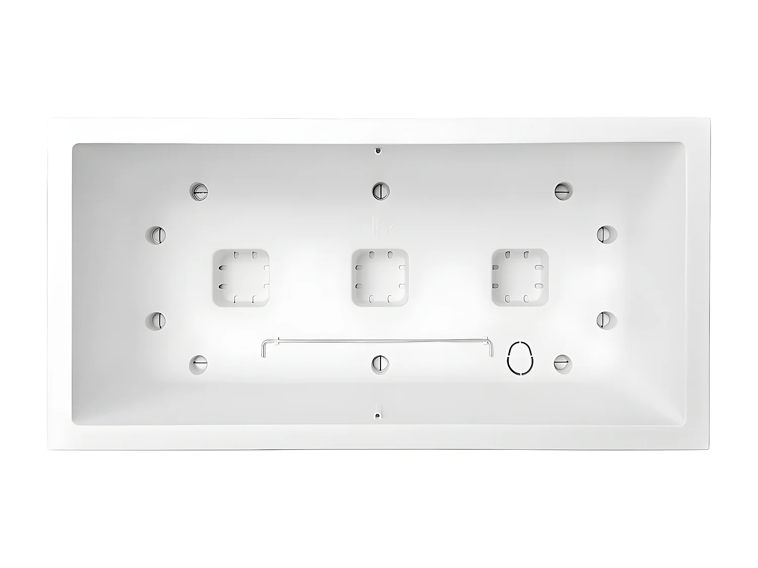 Jardinière rectangle en plastique 80 x 40 cm Elho Vivo Long blanc