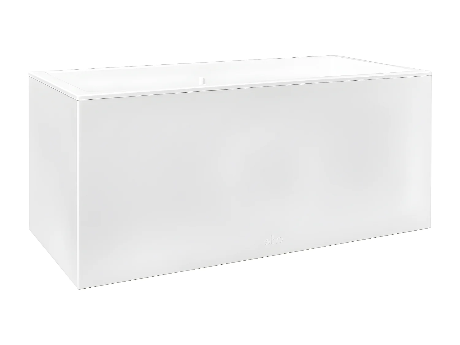 Jardinière rectangle en plastique 80 x 40 cm Elho Vivo Long blanc