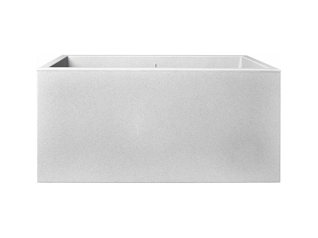 Jardinière rectangle en plastique 60 x 30 cm Elho Vivo - gris ciment