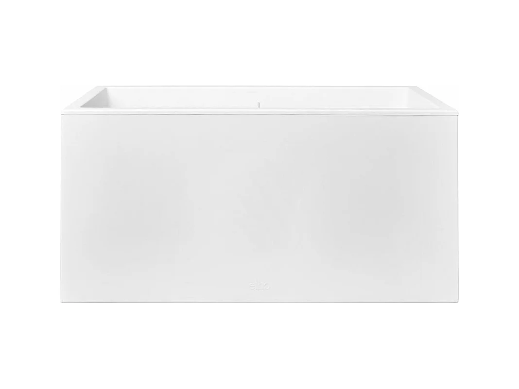 Jardinière rectangle en plastique 60 x 30 cm Elho Vivo Long - blanc