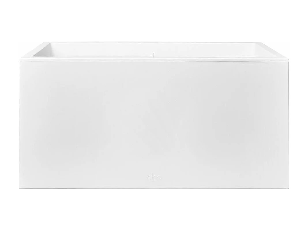 Jardinière rectangle en plastique 60 x 30 cm Elho Vivo Long - blanc