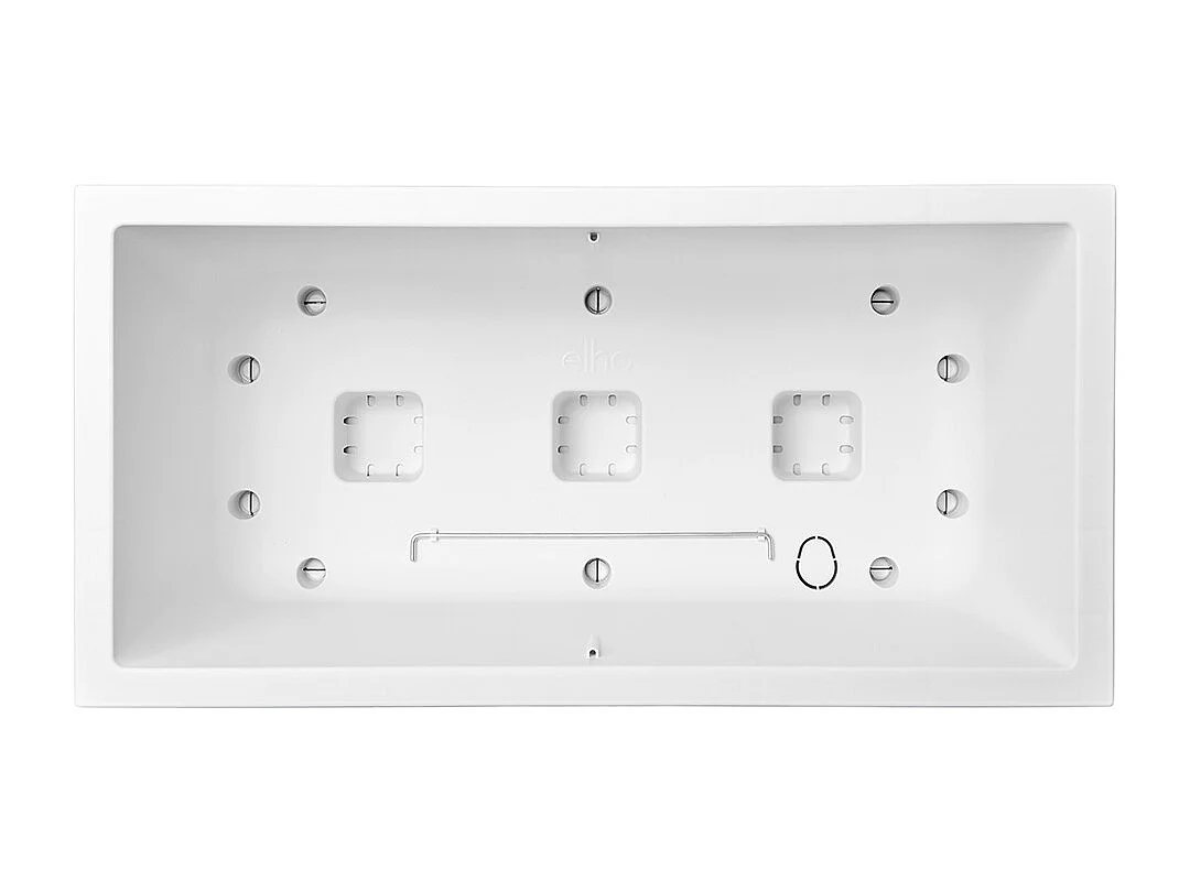 Jardinière rectangle en plastique 60 x 30 cm Elho Vivo Long - blanc