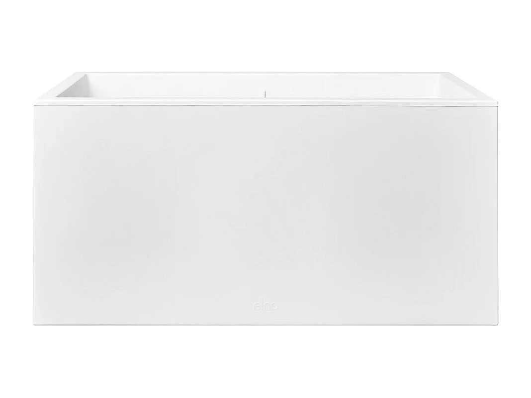 Jardinière rectangle en plastique 60 x 30 cm Elho Vivo Long - blanc