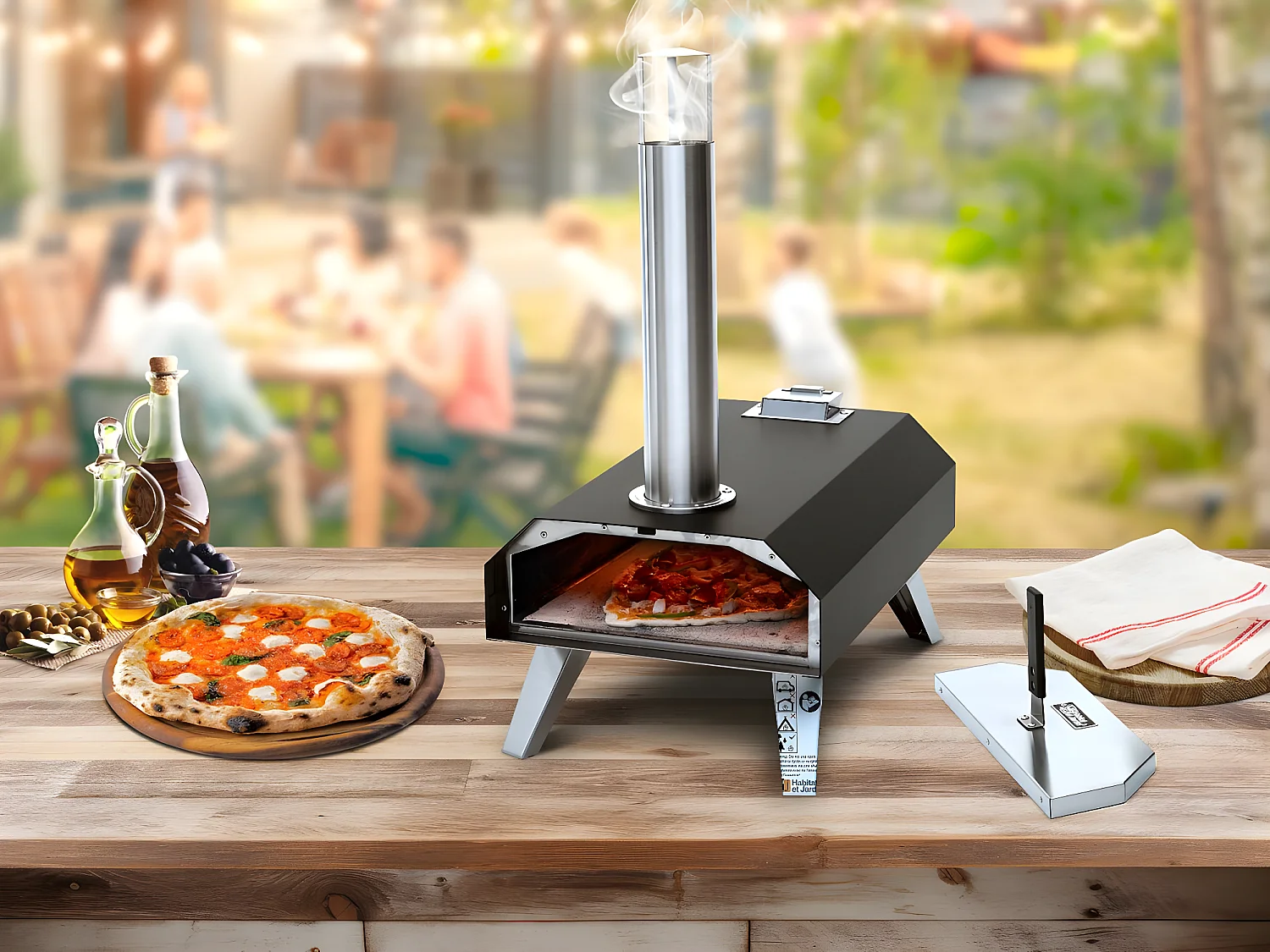 Forno de Pizza a Pellets "Master" - Cozimento rápido e autêntico ao ar livre