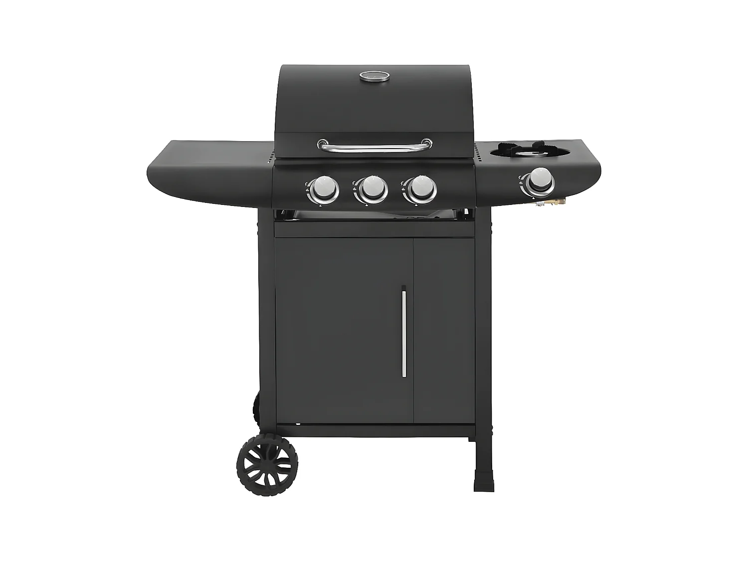 Barbecue gaz "Feria 4" - 4 brûleurs dont 1 latéral - 11.5 kw - Noir
