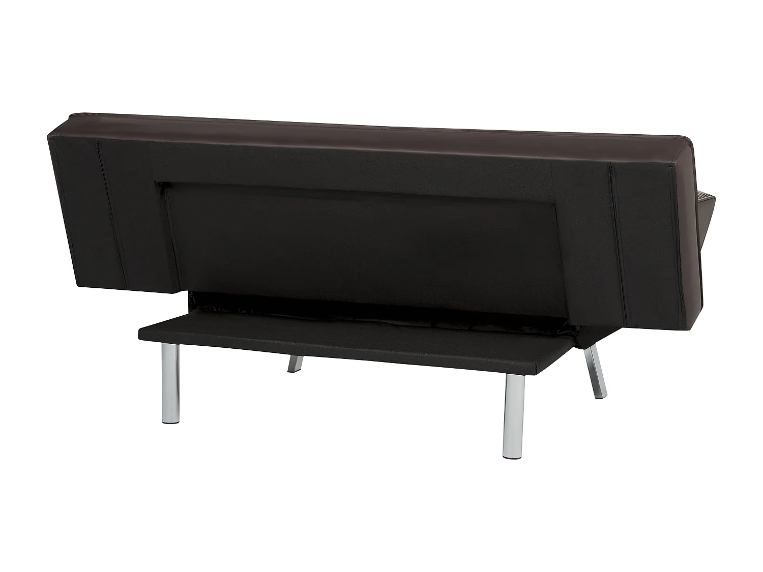 Canapé-lit BRISTOL Marron foncé Cuir PU