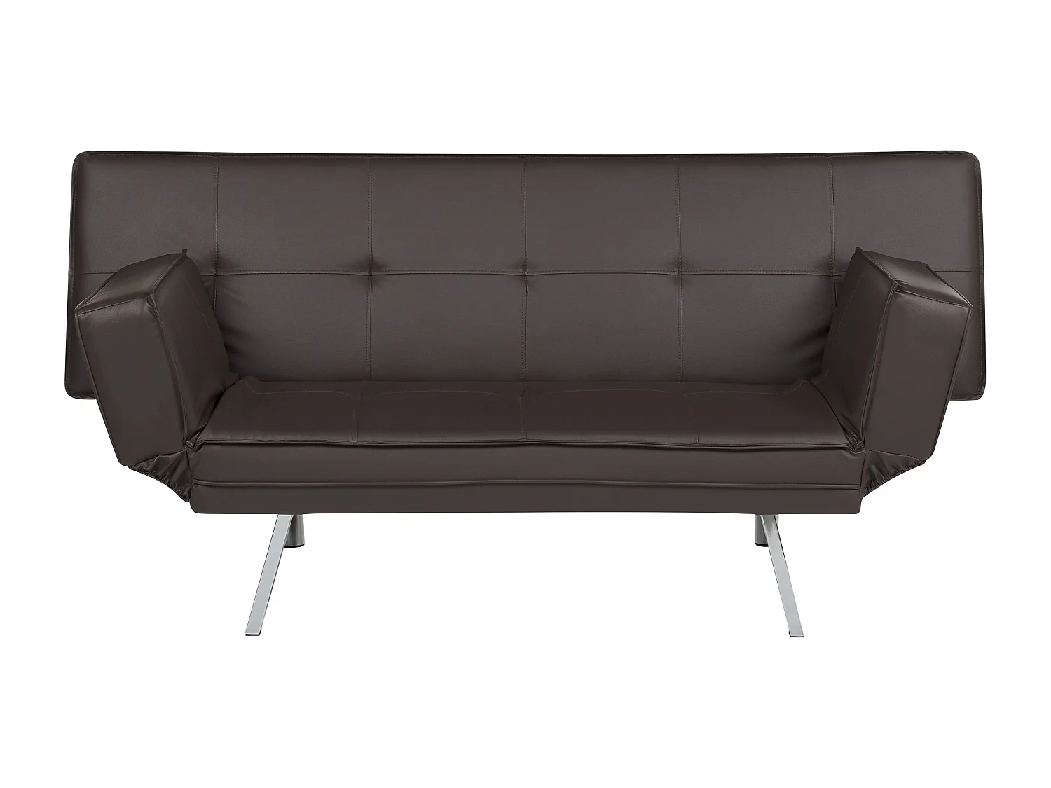 Canapé-lit BRISTOL Marron foncé Cuir PU