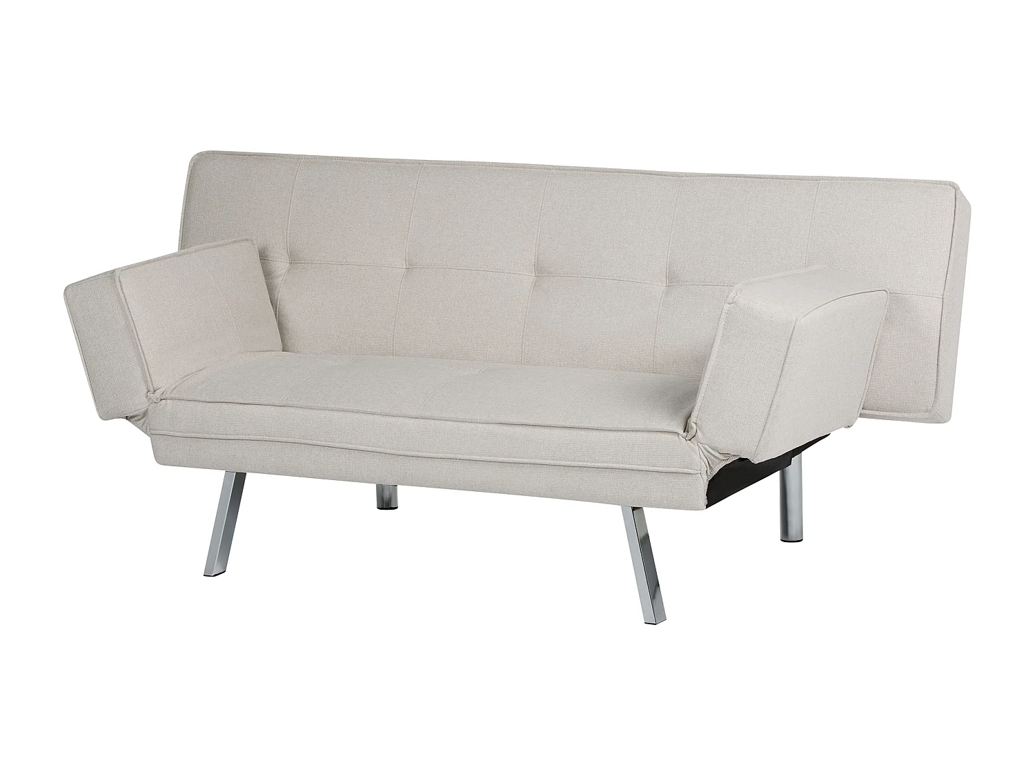 Sofá-cama BRISTOL Tecido Creme 3 lugares