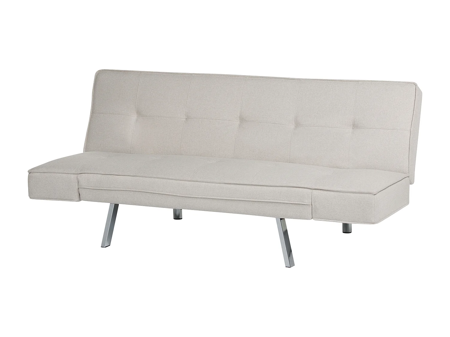 Sofá-cama BRISTOL Tecido Creme 3 lugares