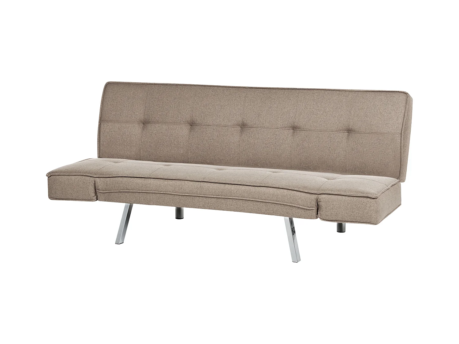 Canapé-lit 3 places BRISTOL Tissu Marron