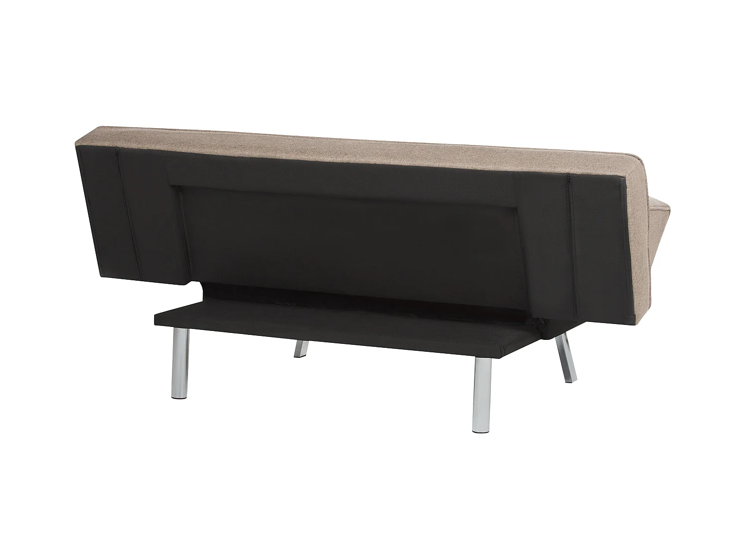 Canapé-lit 3 places BRISTOL Tissu Marron