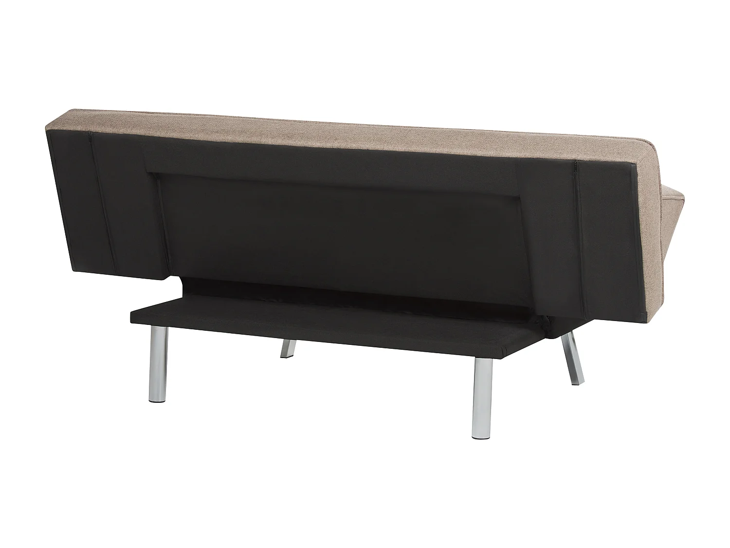 Sofá cama BRISTOL Tela Marrón 3 plazas