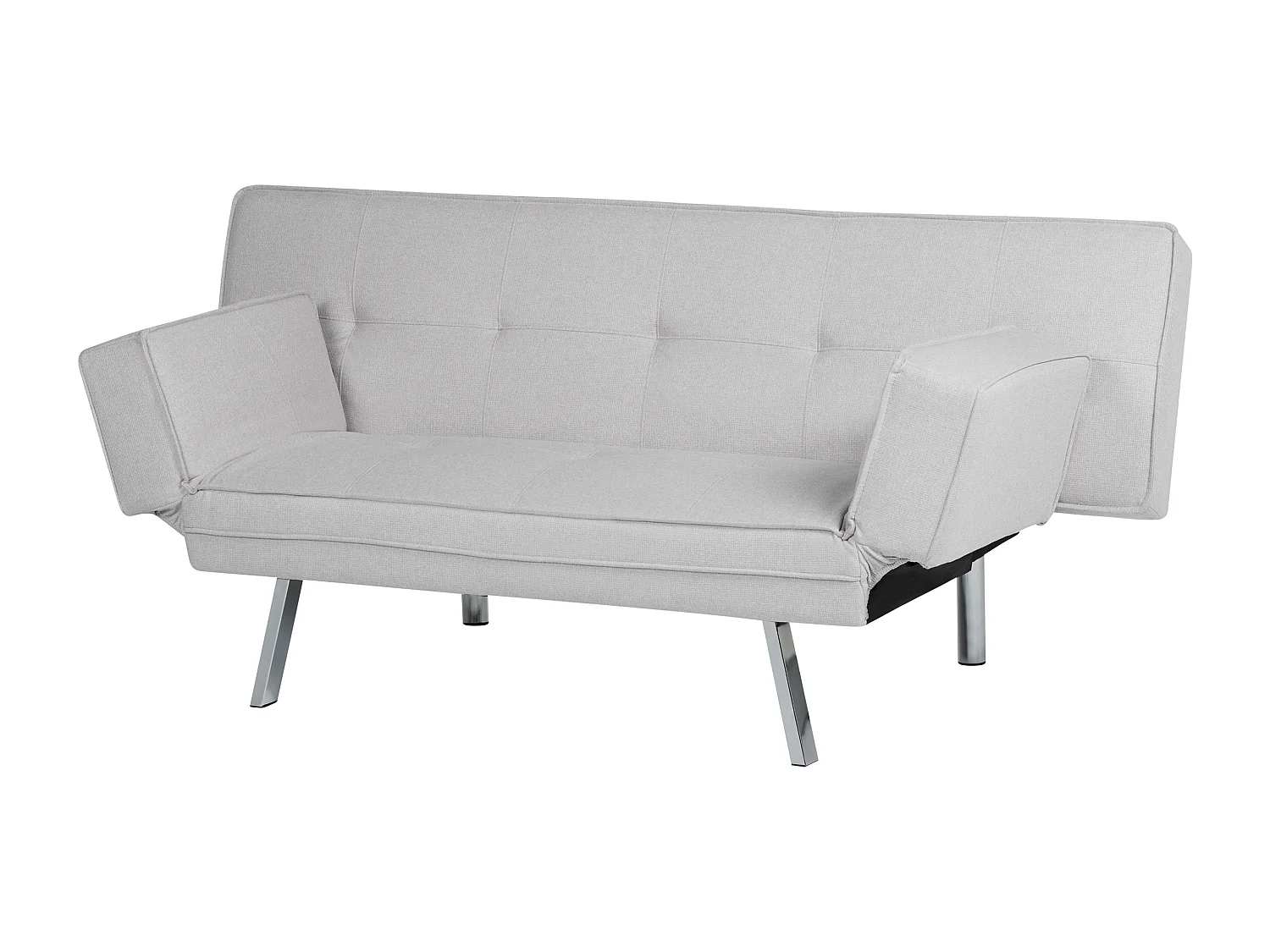 Canapé-lit BRISTOL Tissu Gris clair 3 places