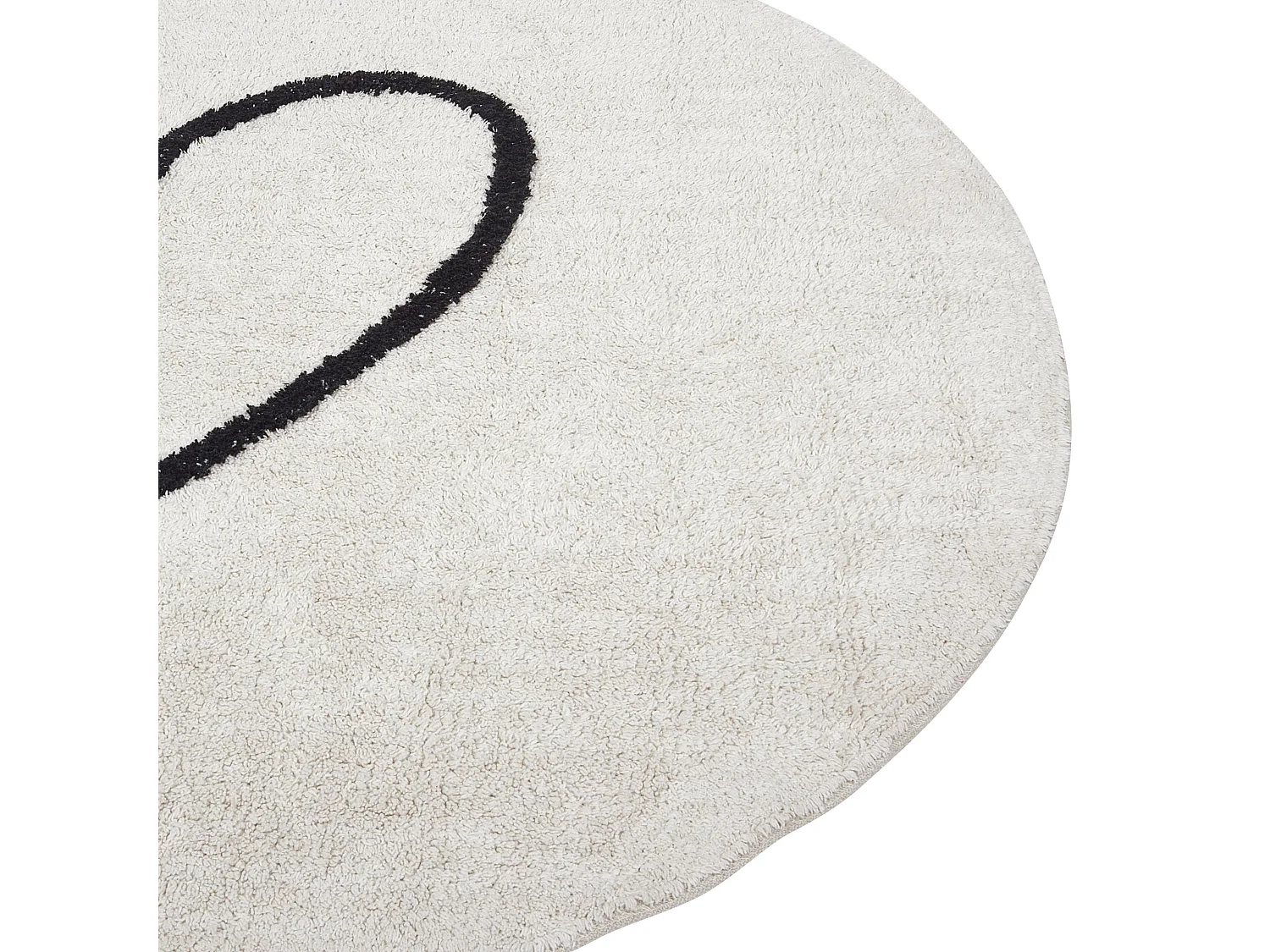 Tapis de sol 140 cm beige HEART