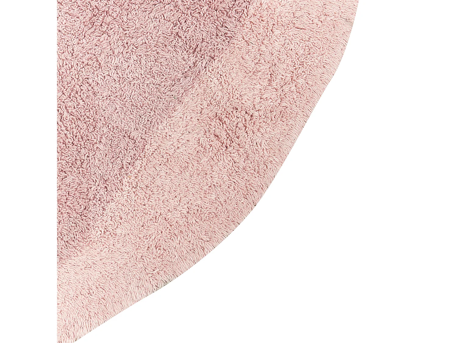 Tapis enfant KHARAT Rose pastel ø 140 cm Coton