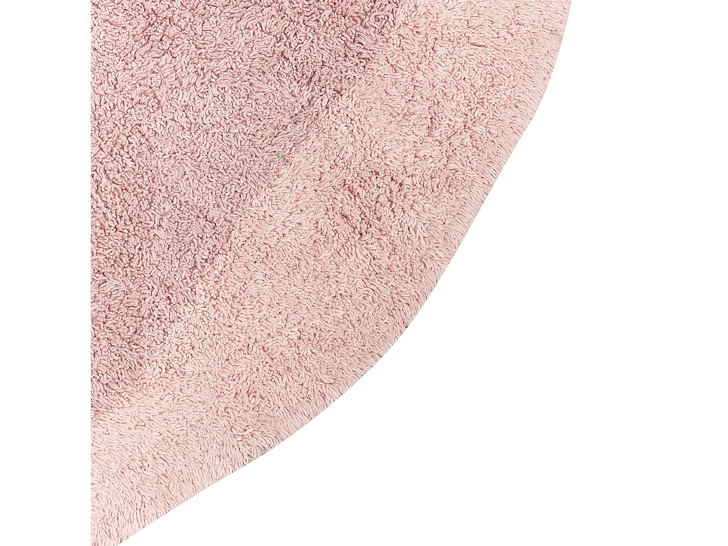 Tapis enfant KHARAT Rose pastel ø 140 cm Coton