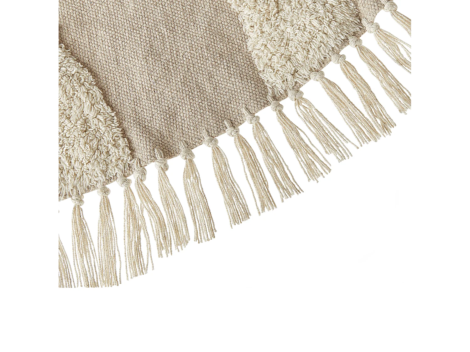 Tappeto cotone beige ⌀ 140 cm ARTMAK