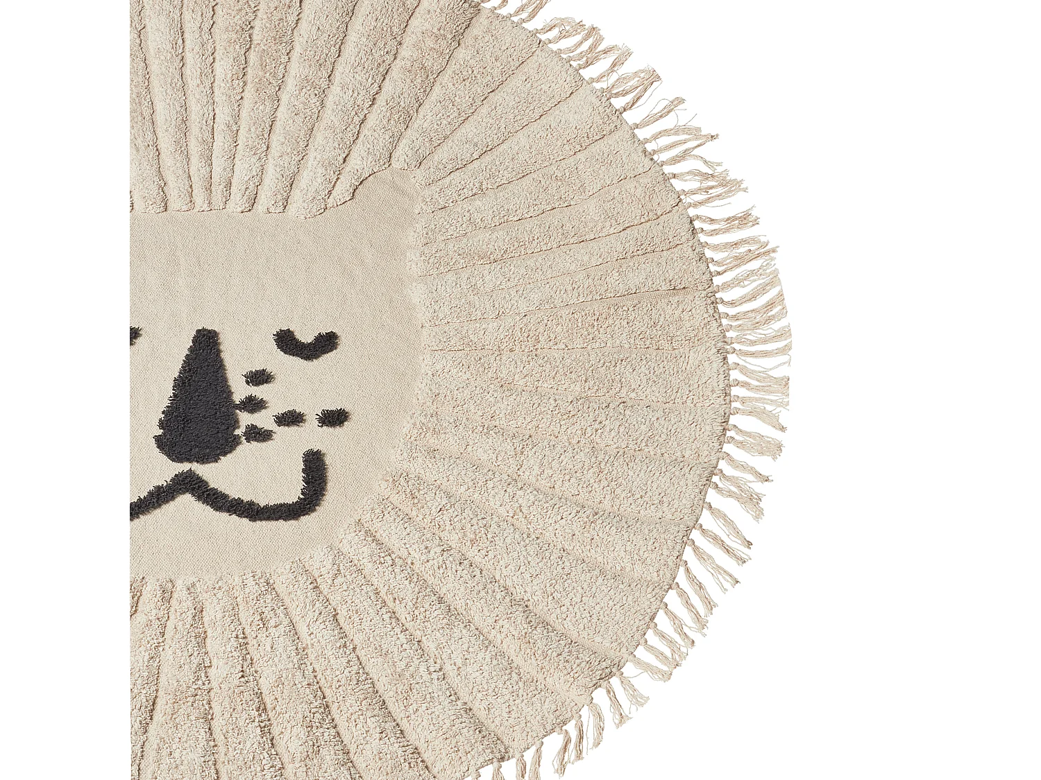 Tapis enfant BADHANI Beige ø 140 cm Coton