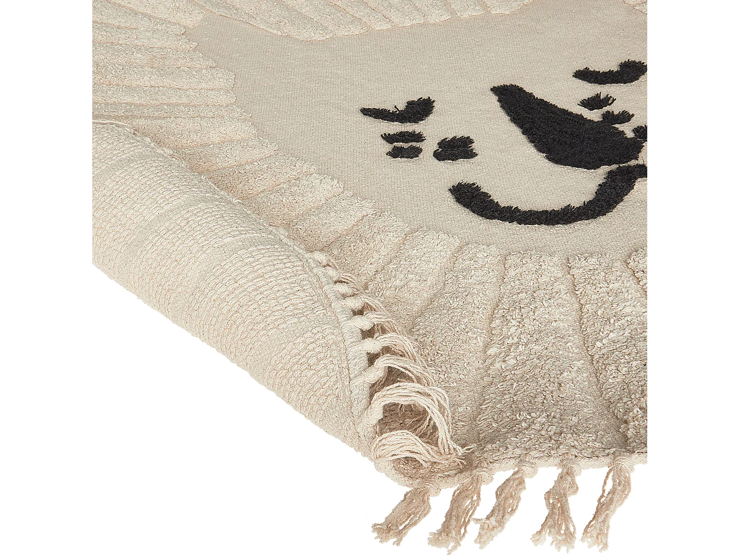 Tapis enfant BADHANI Beige ø 140 cm Coton