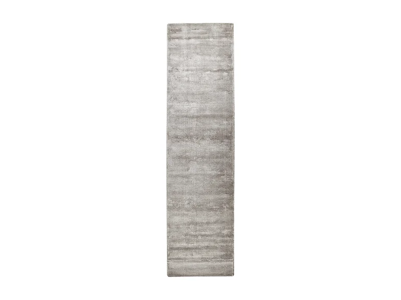Tappeto viscosa grigio chiaro 80 x 300 cm GESI II