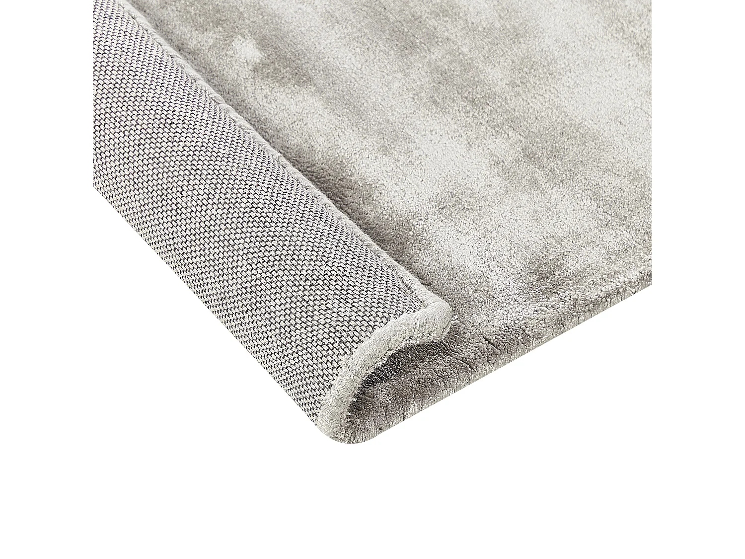 Tapis de sol en viscose 80 x 300 cm gris clair GESI II
