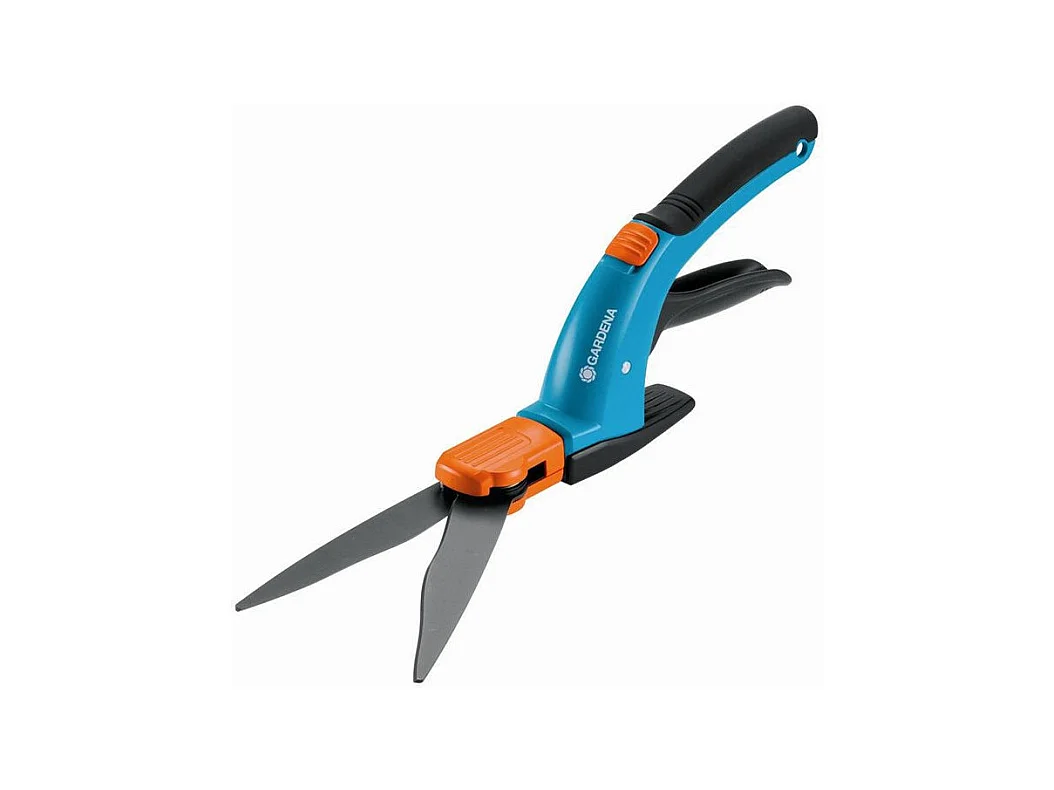 Cisaille à Gazon Orientable Gardena Comfort 27,9x2,5x7,6 cm Fonction Pivotante 360° Lames Antiadhésives Verrouillage de Sécurité