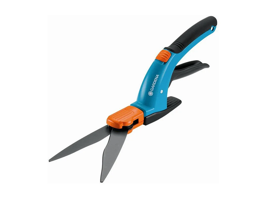 Cisaille à Gazon Orientable Gardena Comfort 27,9x2,5x7,6 cm Fonction Pivotante 360° Lames Antiadhésives Verrouillage de Sécurité