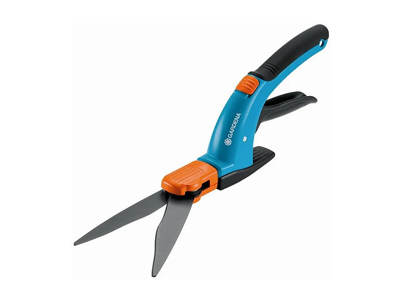 Cisaille à Gazon Orientable Gardena Comfort 27,9x2,5x7,6 cm Fonction Pivotante 360° Lames Antiadhésives Verrouillage de Sécurité