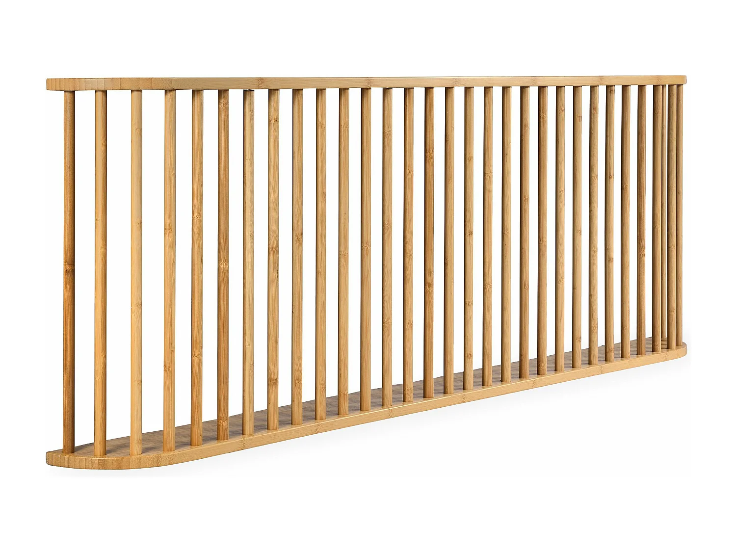 Tête de lit basse à barreaux spéciale futon Gariong L160cm Bambou