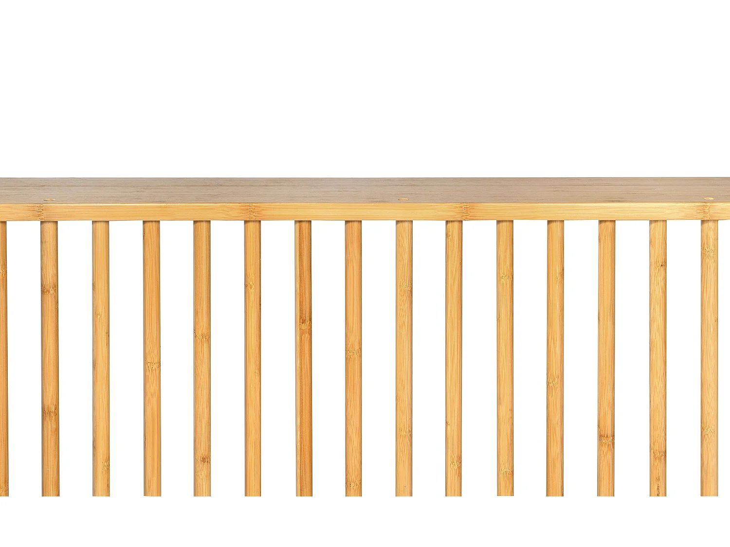 Tête de lit basse à barreaux spéciale futon Gariong L160cm Bambou