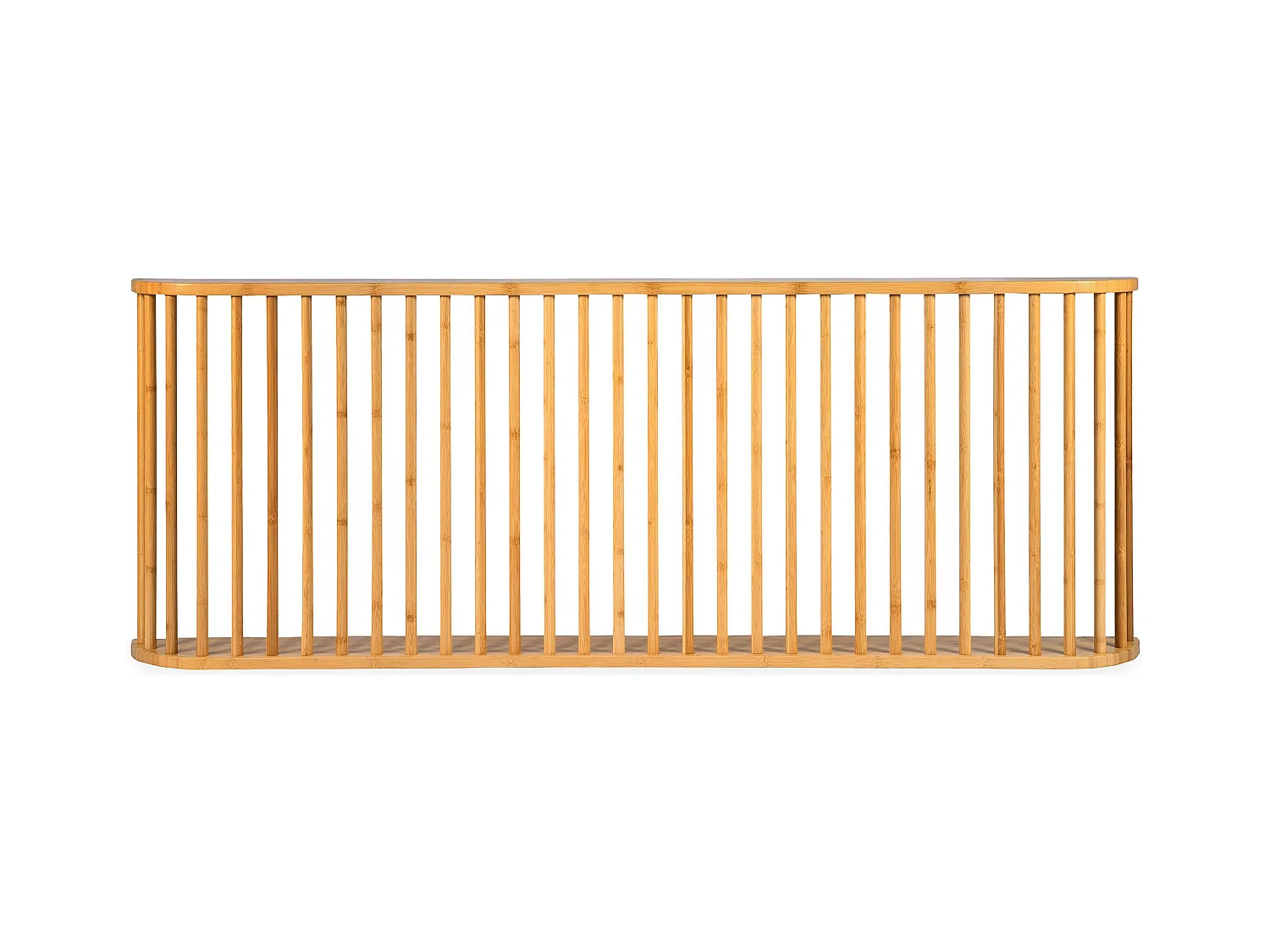 Tête de lit basse à barreaux spéciale futon Gariong L160cm Bambou