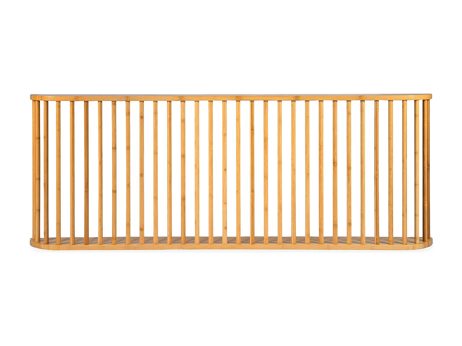 Tête de lit basse à barreaux spéciale futon Gariong L160cm Bambou