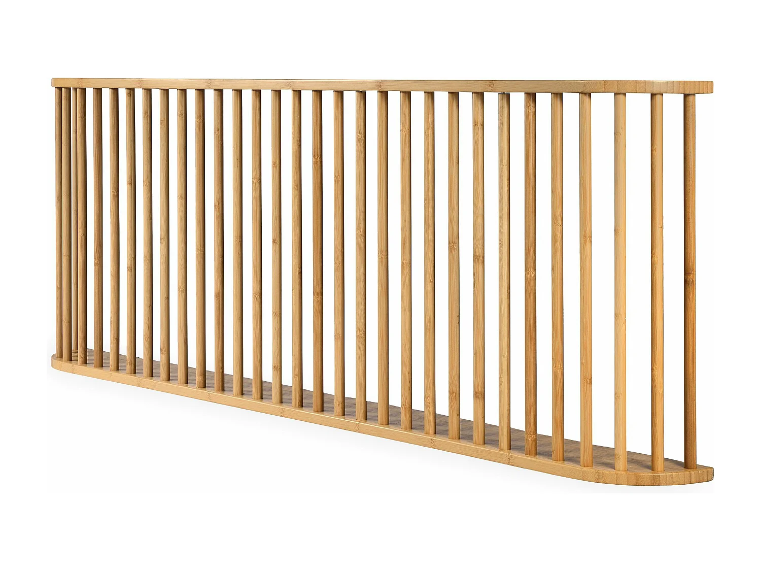 Tête de lit basse à barreaux spéciale futon Gariong L160cm Bambou