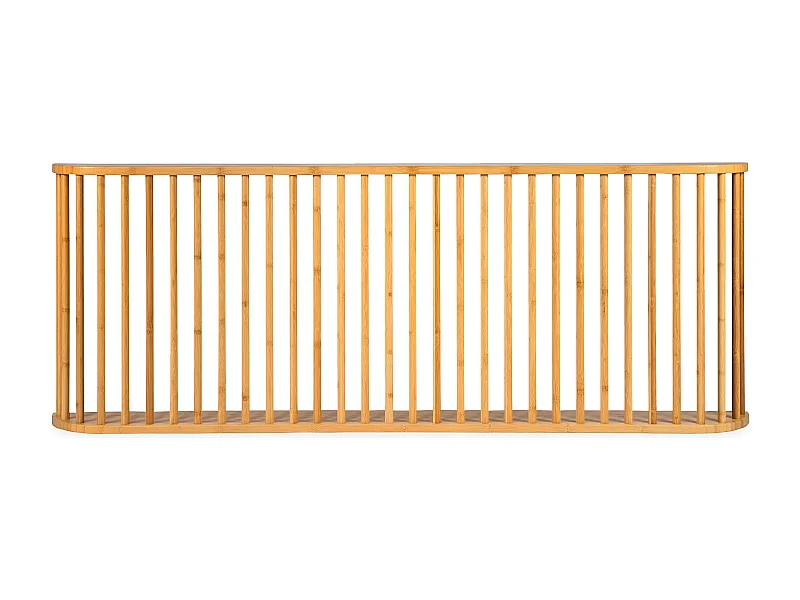 Tête de lit basse à barreaux spéciale futon Gariong L160cm Bambou