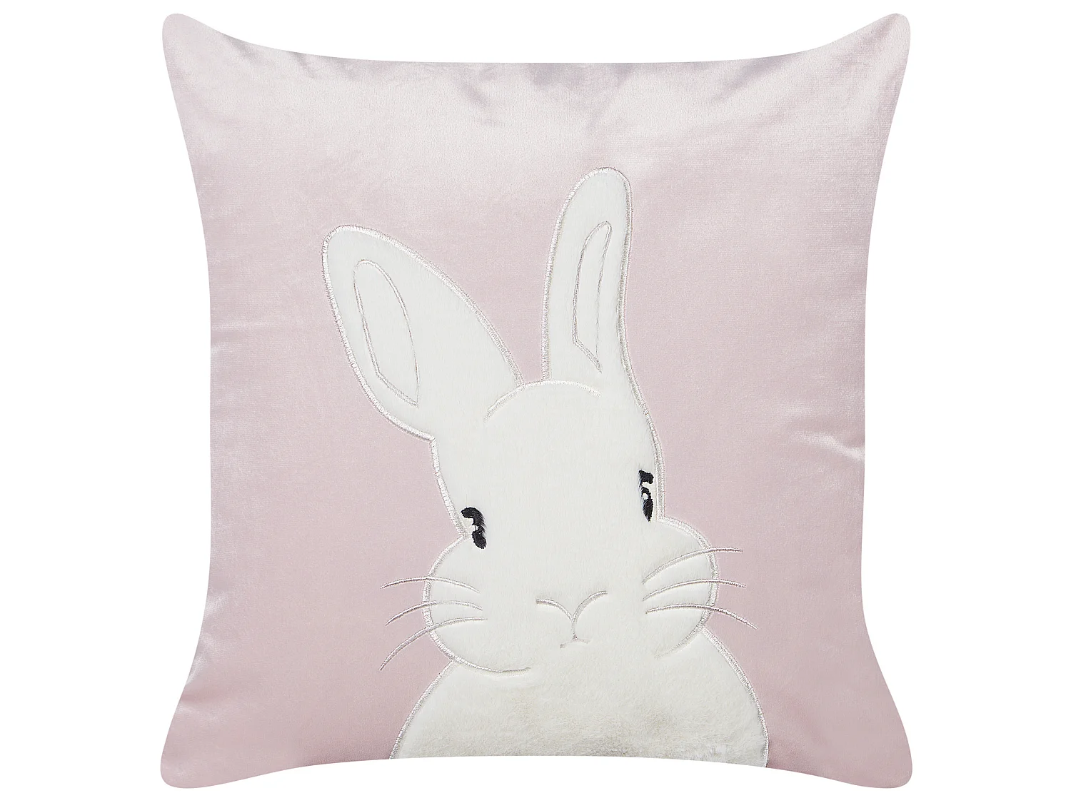 Lot de 2 coussins décoratifs IBERIS Velours 45 x 45 cm Rose