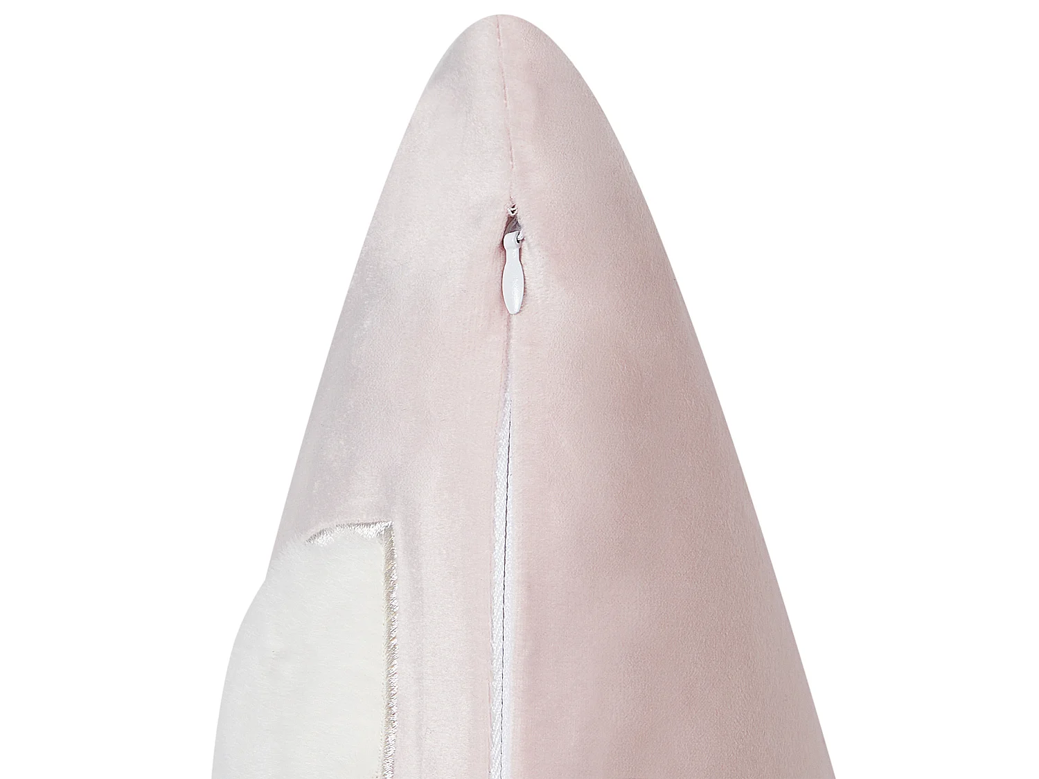 Lot de 2 coussins décoratifs avec motif lapin brodé 45 x 45 cm en velours rose IBERIS