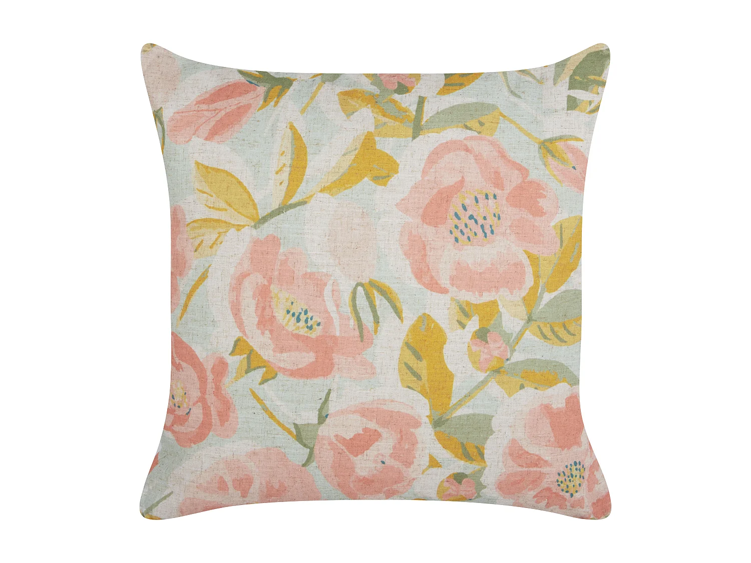 Set di 2 cuscini ZAHRIYE 45 x 45 cm Rosa Trama floreale