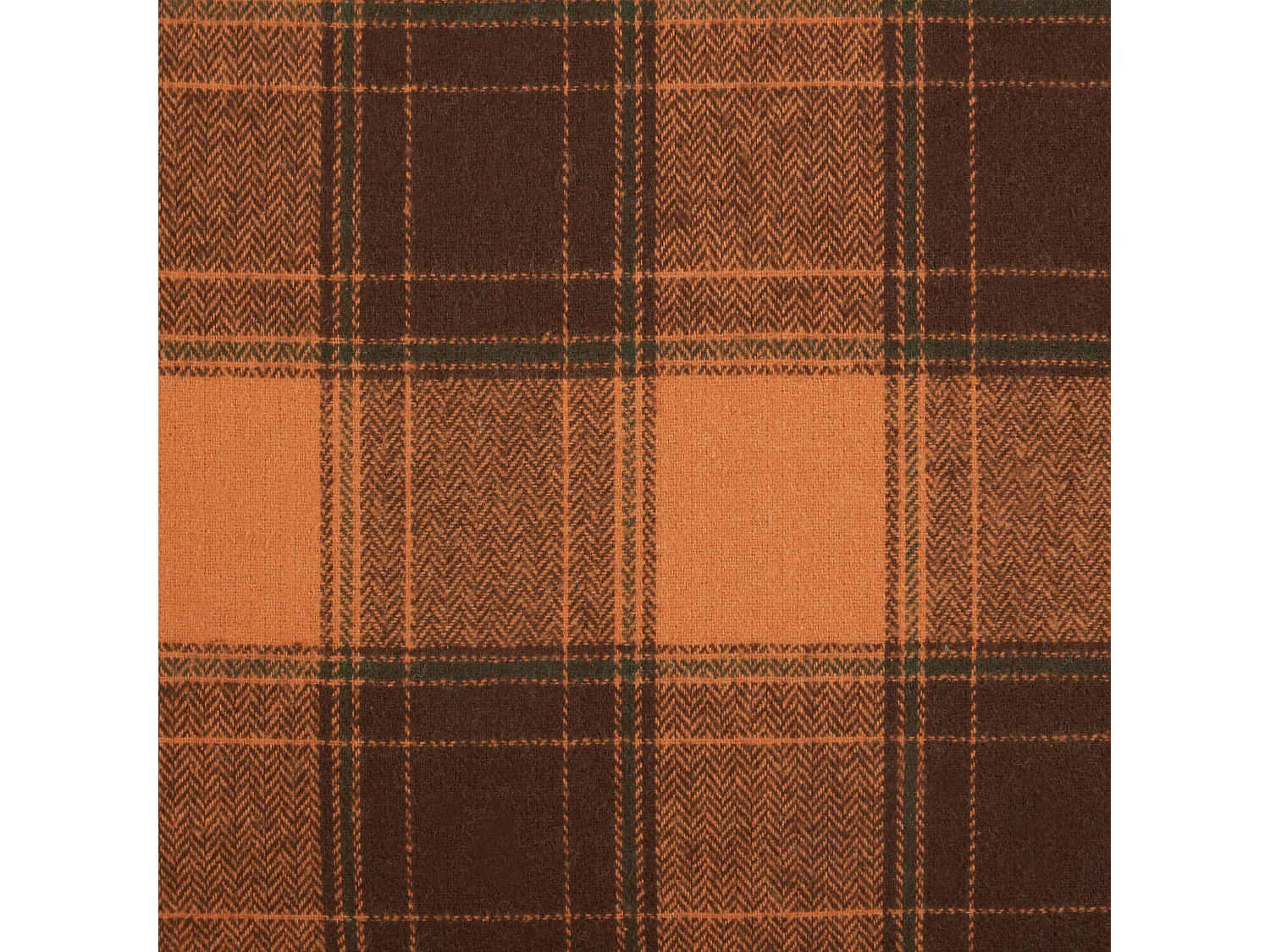 Set of 2 Decorative Cushions BARJA 40 x 70 cm Orange Checked