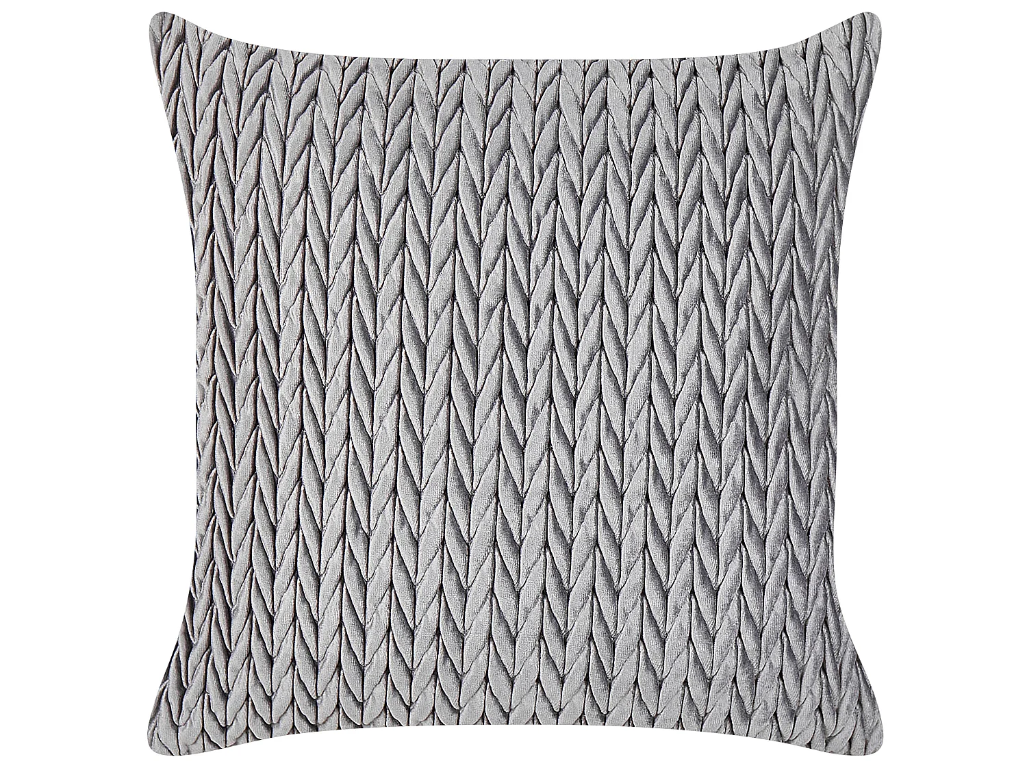 Set of 2 Decorative Cushions ECLIPTA 45 x 45 cm Grey Solid