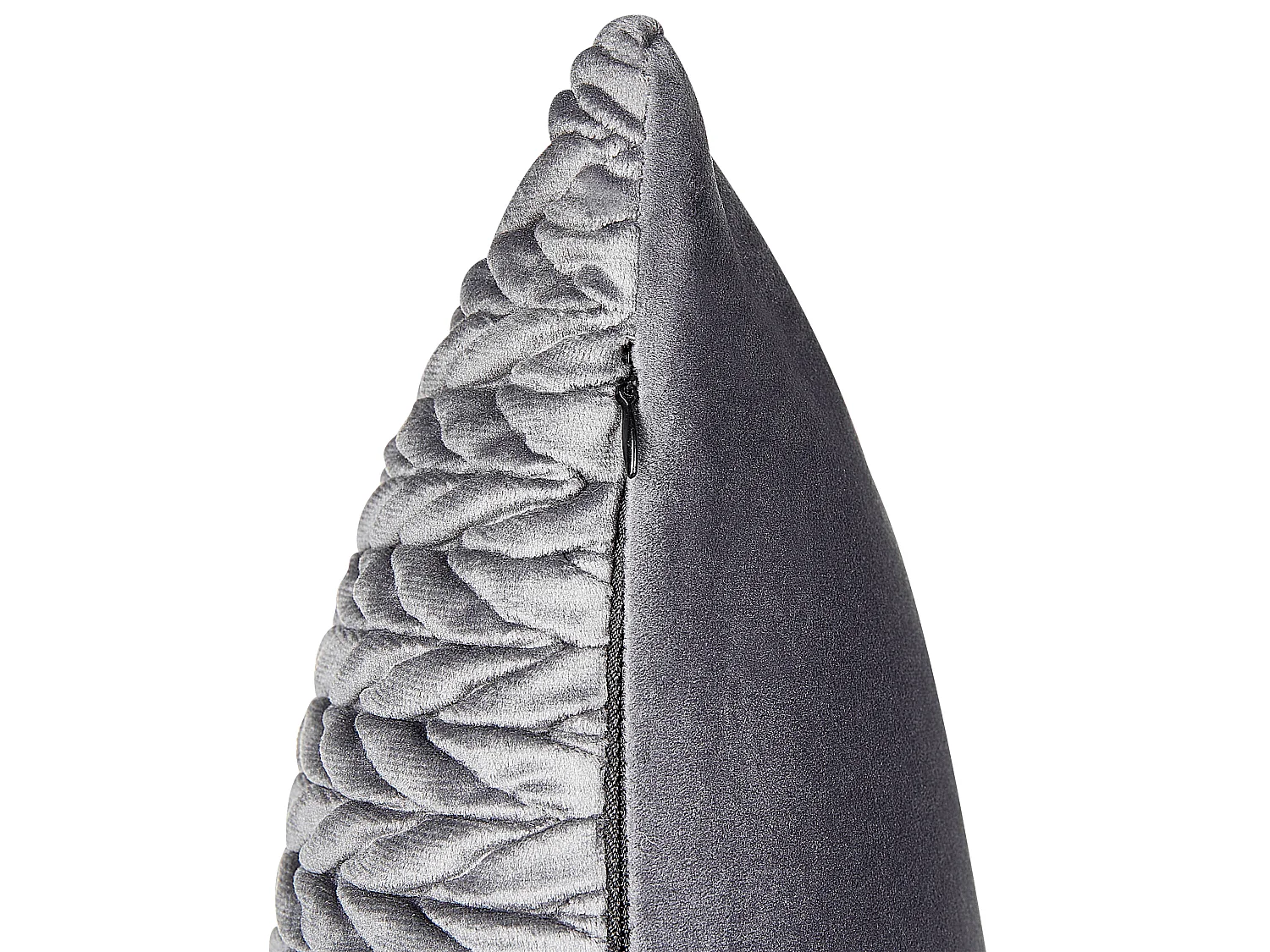 Set of 2 Decorative Cushions ECLIPTA 45 x 45 cm Grey Solid