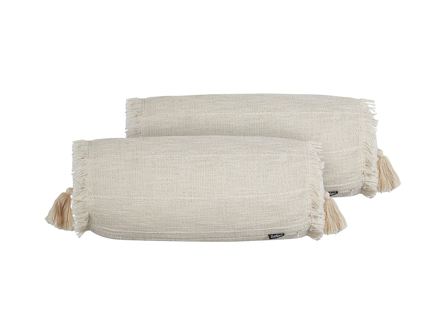 Set van 2 decoratieve kussens NAHLEH Katoen 20 x 50 cm Beige Effen