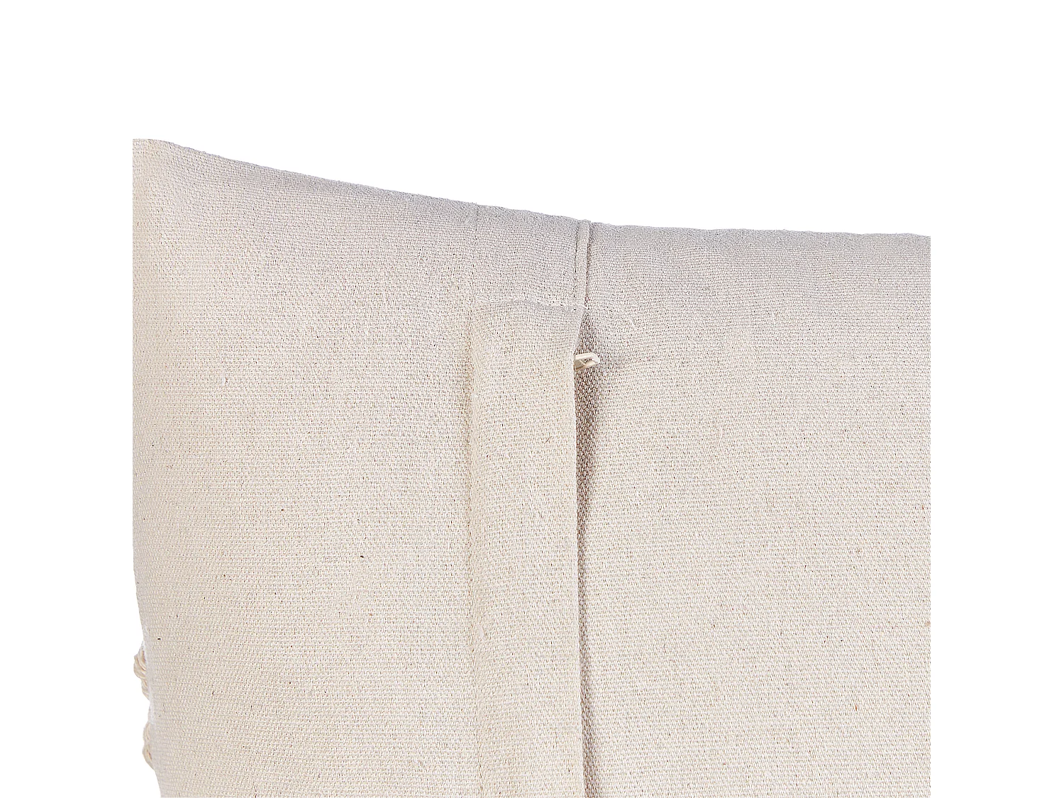 Set van 2 decoratieve kussens KALAM Katoen 45 x 45 cm Lichtbeige Geometrisch patroon