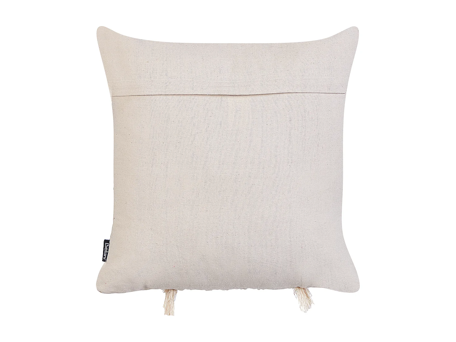 Set van 2 decoratieve kussens KALAM Katoen 45 x 45 cm Lichtbeige Geometrisch patroon